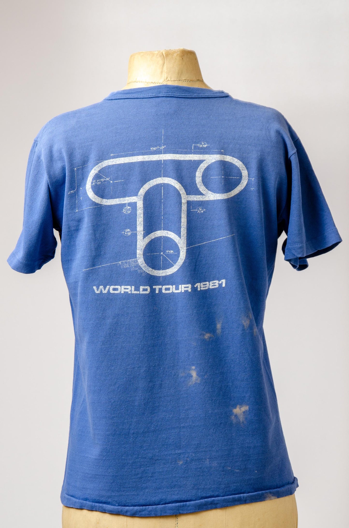 1981 Tubes World Tour Front and Back Tour T Shirt by Roslyn Trading
